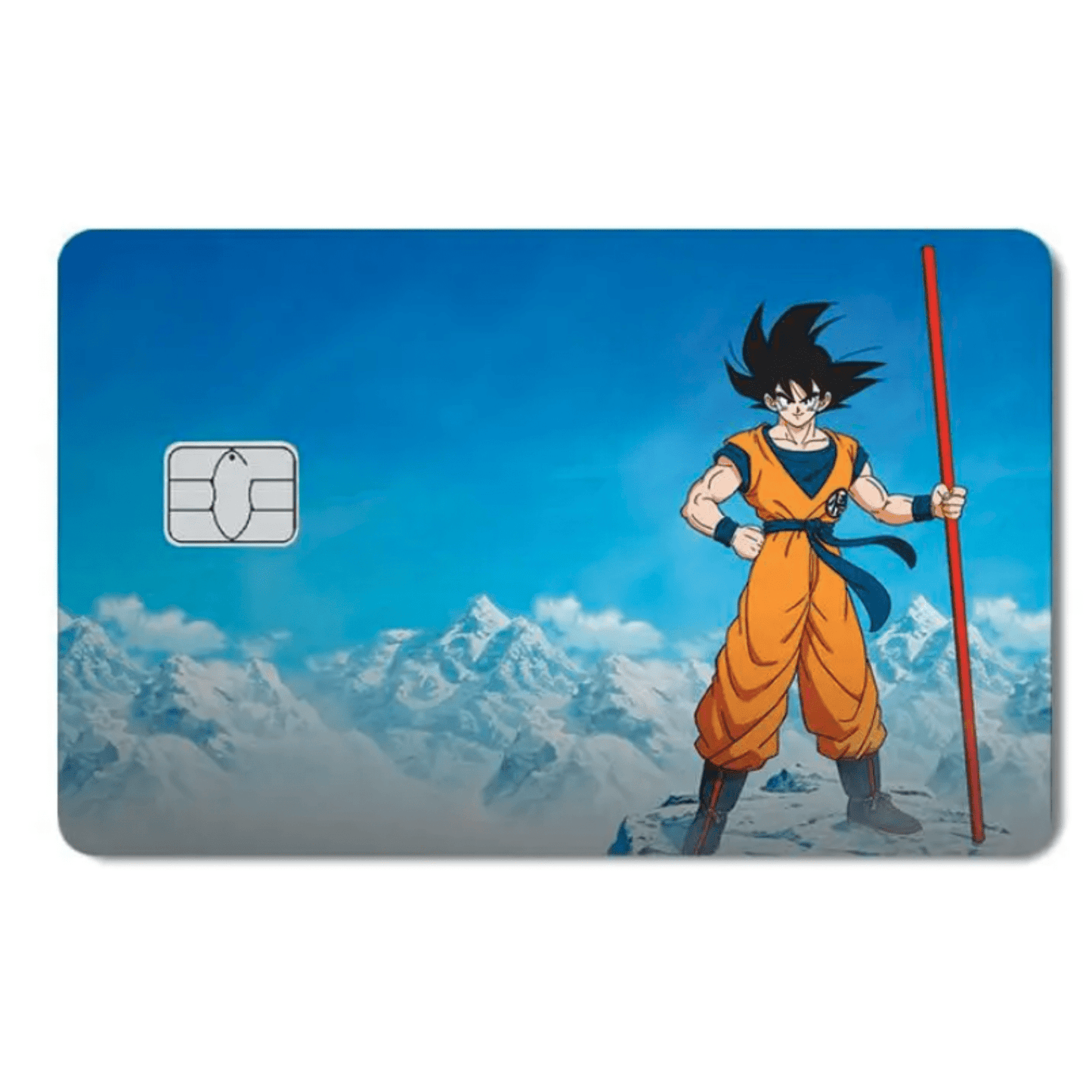 Sticker Carte Bancaire Dragon Ball Goku Bâton Magique