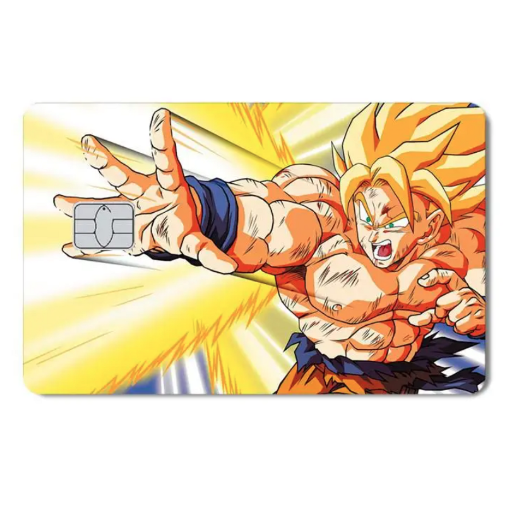 Sticker Carte Bancaire Dragon Ball Goku au Combat