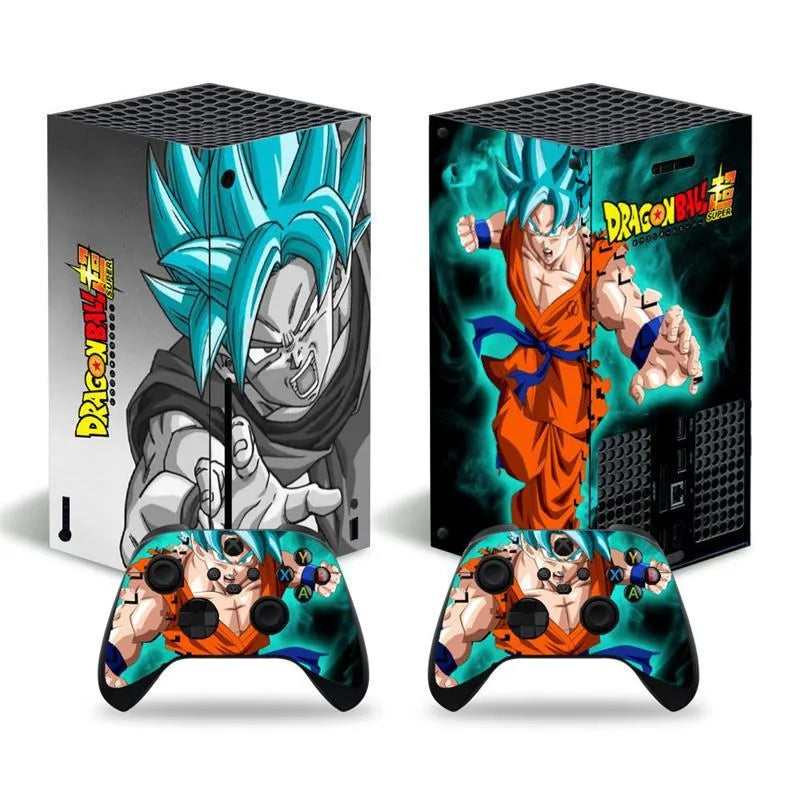Sticker Xbox Serie X Dragon Ball Goku Blue